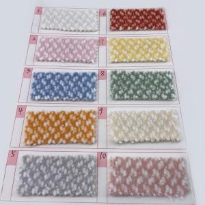 830gsm Tartan Chenille Polyester Tweed Wool Fabric Lady Overcoat Material