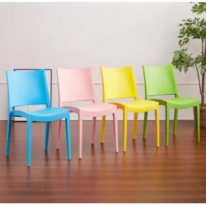 Stackable Outdoor Dining Chairs PP Plastic Home Furniture Custom Colors N.W. 4