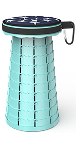 Travel Stool Telescoping Stool Portable Stool Retractable Folding Stool Collapsable  Stool