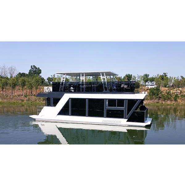 2 Story Aluminum Party House Boat Club Restaurant With 30 People Capacity
