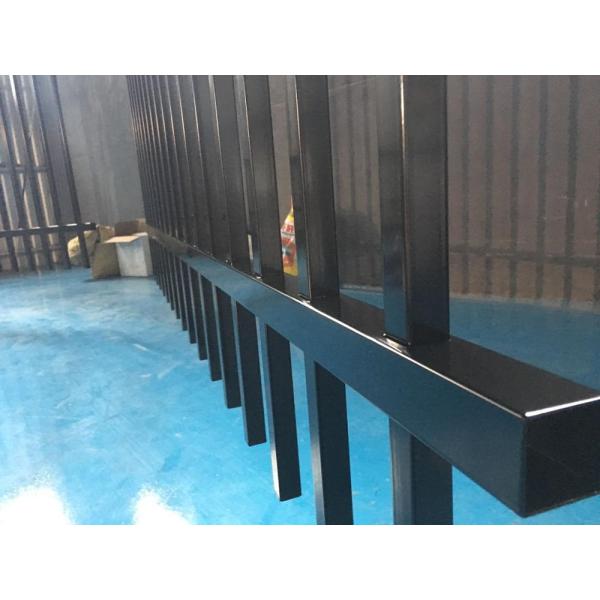 2.1mx2.4m Chinese best quality powder coating black garrison fence