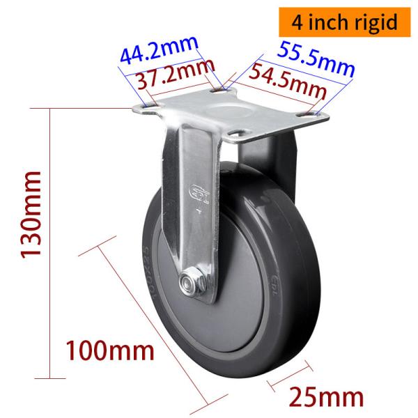 Buy Light Duty Swivel Casters 100mm 4 Inch Casters With Brake at wholesale prices