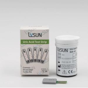 China Lysun GUM-101 Rapid Blood Glucose Test 50g Glu 50records UA 50 Records on sale