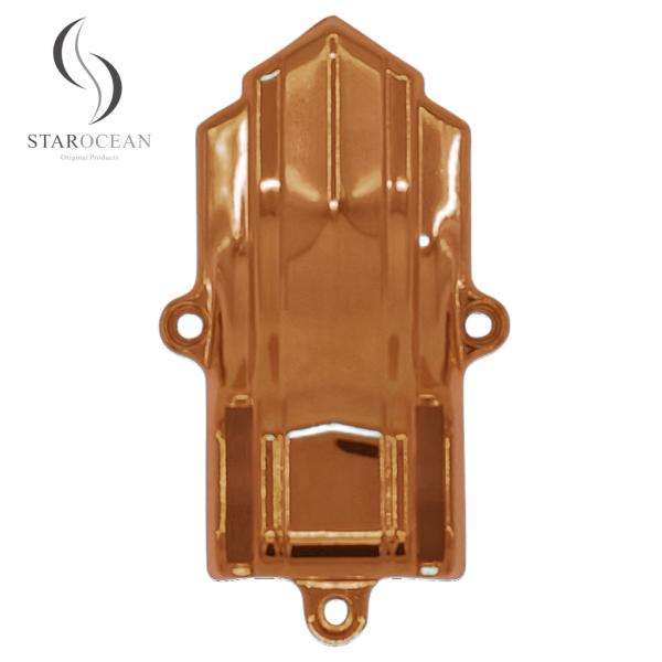 PP Plastic Material Copper Coffin Corner Set Wholesale With Metal Tube 10# B