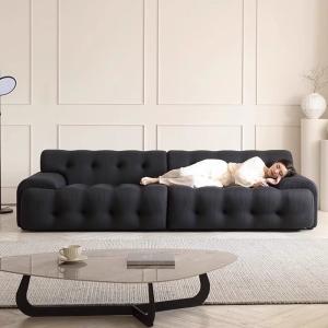 Commercial Hotel Fabric Sofa Cream Style Living Room Modern Sofa Customizable