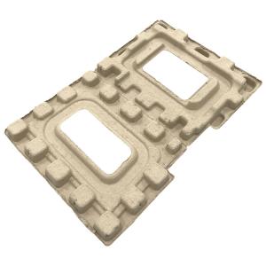 Dry Press Moulded Pulp Trays Eco Friendly Recycled Paper Tray