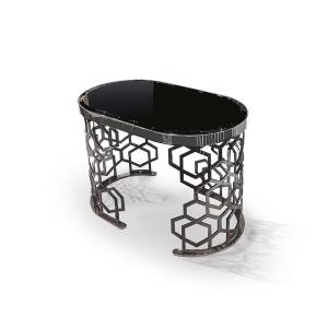 60cm Italian Style Coffee Table 0.65m Titanium Steel Frame