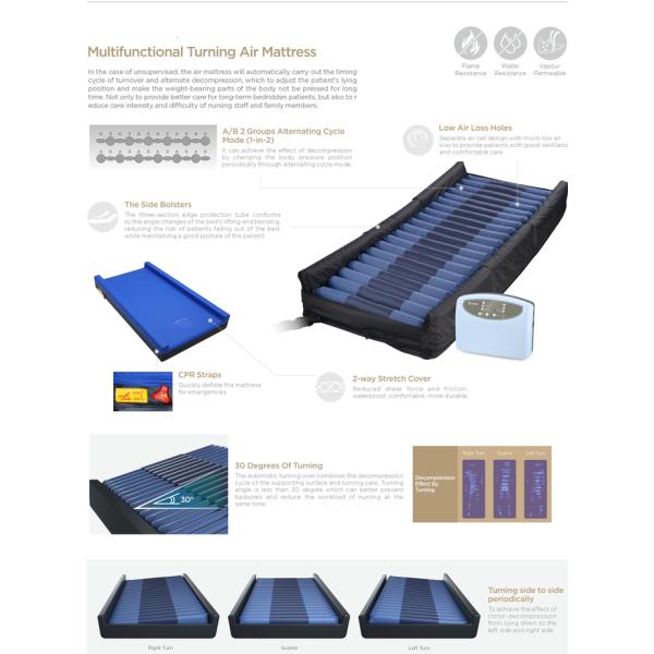 Multi Function Anti Decubitus Turning Air Mattress Easy Cleaning