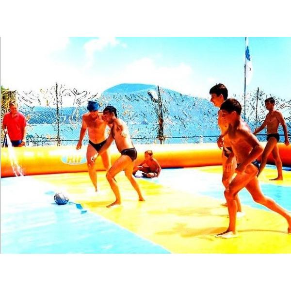 Exciting Water Inflatable Soccer Field , Football Inflatable Soap Court for Kids