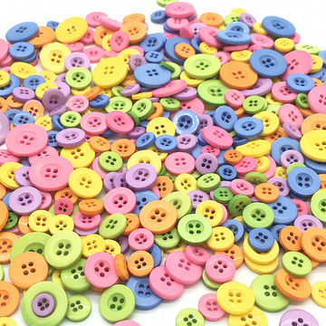 Wholesale 2/4 holes Polyester Plastic Button Transparent Resin Buttons For Shirts