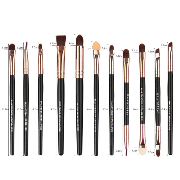 22 Pieces Wood Handle High Quality Makeup Brushes Fan Brush best make up brush