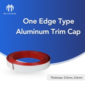 China 10.8cm Aluminum Trim Cap For Channel Letter One Edge Type With Protect Film on sale