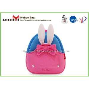 China Rabbit Pattern Cute Toddler Backpacks Pink Adjustable Shoulder Straps on sale