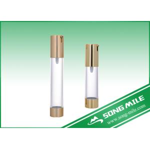 Quality Silver Gold Pump Airless Bottle Airless Bottle 50ml 30ml 15ml for sale