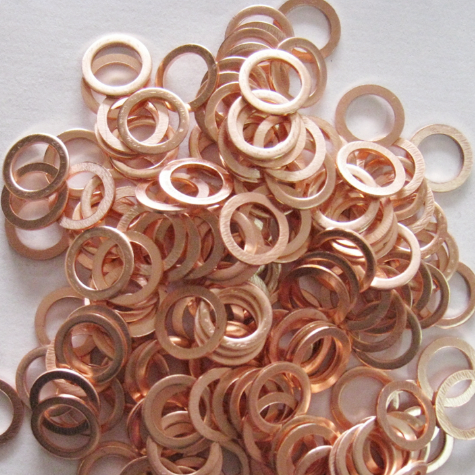 Flat Copper Pad Washer M3 M4 M5 M6 M8 M10 M12 M14 M16 M18 M20 M22 M24 M27 M30 for Sealing Materials Spring Lock Washers