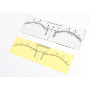 Disposable Transparent Adhesivepermanent makeup eyebrow ruler for PMU Microbladi