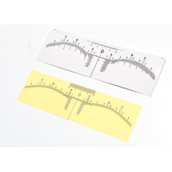 Disposable Transparent Adhesivepermanent makeup eyebrow ruler for PMU Microbladi