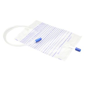 Medical-Grade PVC Urine Bag with Push-Pull Drain Valve 2000ml Leakproof for