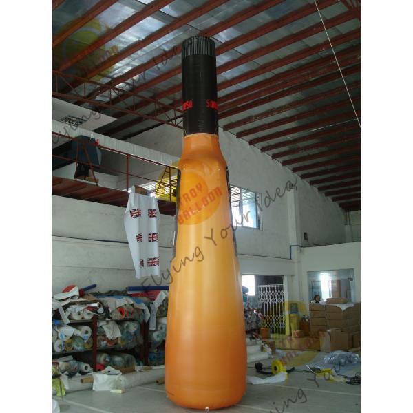Buy UV Protective PVC Tarpaulin Inflatable Bottle For Indoor Activities With Silk - Screen Printing at wholesale prices