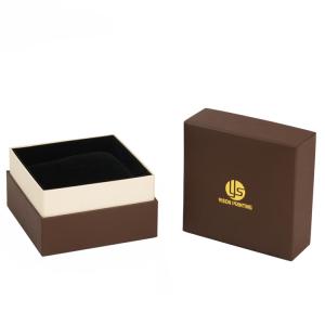 Elegant Jewelry / Watch Packaging Box With Velvet , Cardboard Jewellery Packing