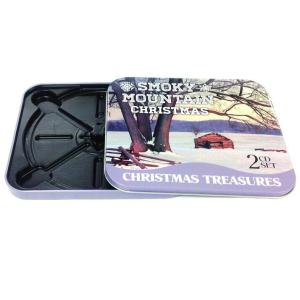 fantastic rectangular CD tin case with insert