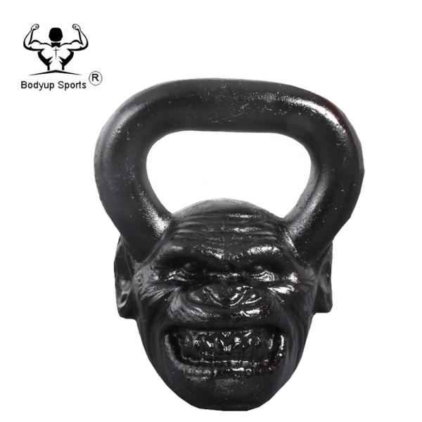 Crossfit Powder Painting Cast Iron Skull Kettlebell / Competition Power Training Skull Kettlebell