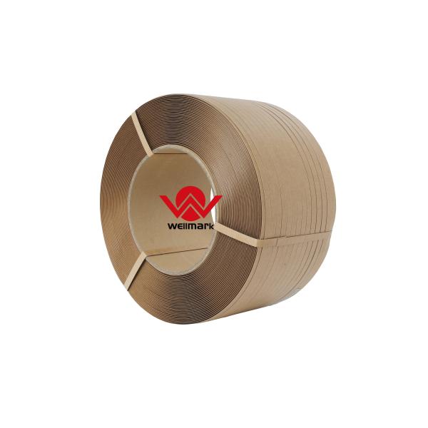 Buy 9MM Width Recyclable Paper Strap Tape For Binding Pallet at wholesale prices