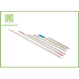 China Slim Round Wooden Manicure Sticks , 100% Birch Wooden Nail Sticks on sale