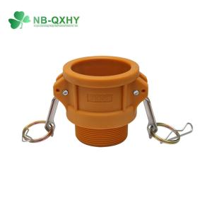 Brushed Surface Quick Connect Hose Pipe Nylon Cam and Groove Fitting for 1/2"-8"