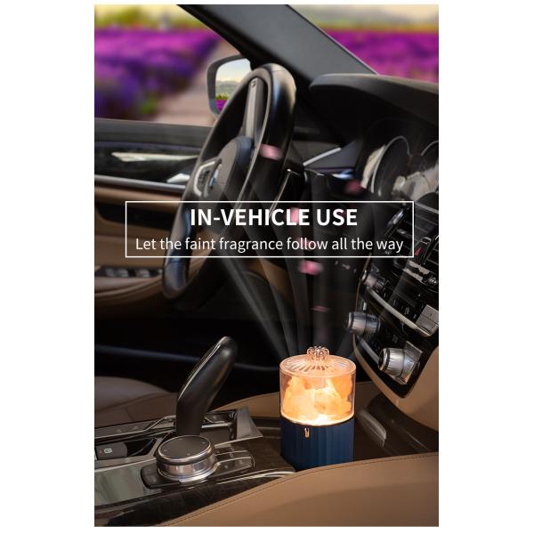 Newest Nature Crystal Salt Rock Aromatherapy Lamp 7 Color Atmosphere Night Light For Bedroom Office Car Air Purify