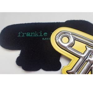 High Frequency 3d printed Rubber Label Patch for Shoes