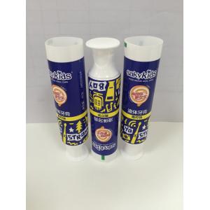 Plastic Laminated Barrier Round Toothpaste Tube Packaging With Offset Printing