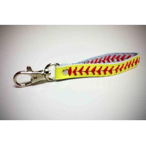 Buy cheap fastpitch softball accessories softball seam keychains,softball keychain from wholesalers