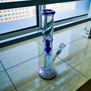 Small Glass Recycler Bong Hookah Transparent Water Smoking Pipe Bubbler