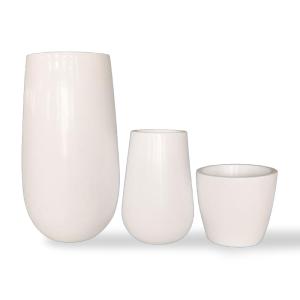 China Shopping Mall Decorative Vase Fibreglass Planter Large Outdoor Planter on sale