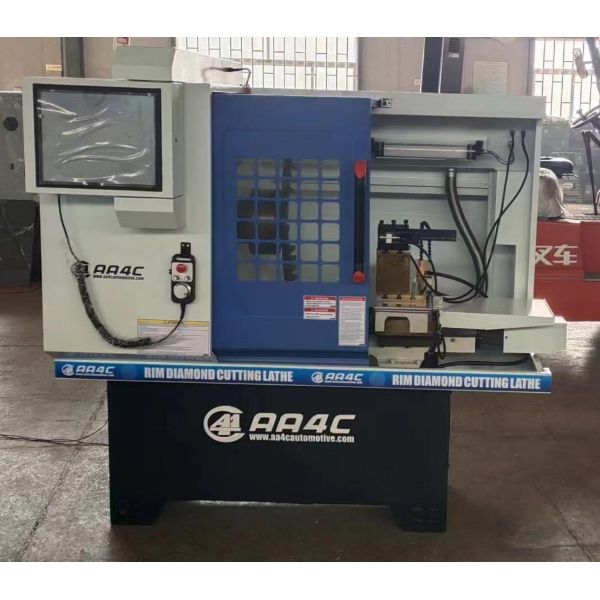 AA4C Automatic Car Alloy Wheel Rim Diamond Cutting machine Rim Refurbish CNC lathe wheel straightening repair machine AA-CK6160Q