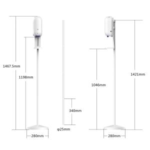 Floor Standing L5 Contactless Sanitizer Dispenser Wall Mounted