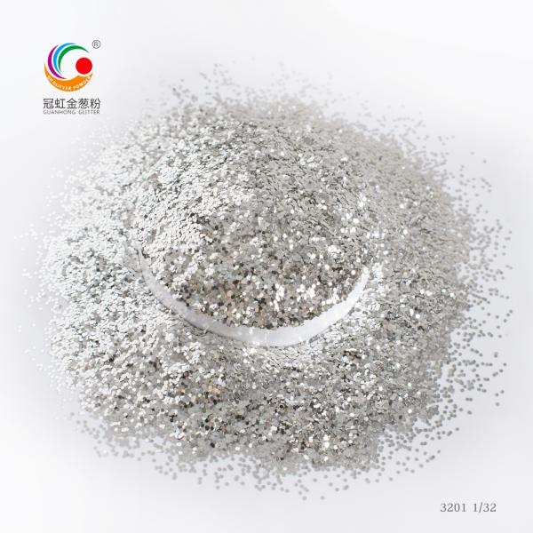 PET Gold Series Glitter Powder 1/8" Hexagon for Screen Printing