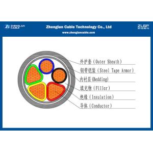 0.6/1KV Armoured Aluminium Electric LV Power Cable （AL/PVC/XLPE/STA/NYBY/N2XBY)
