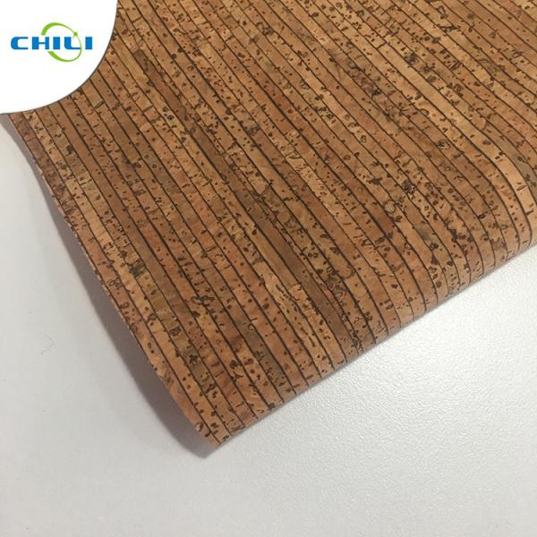 Buy 0.4±0.05mm Thick Thin Cork Roll , Wine Cork Fabric For Shoes Bags Wallpaper at wholesale prices