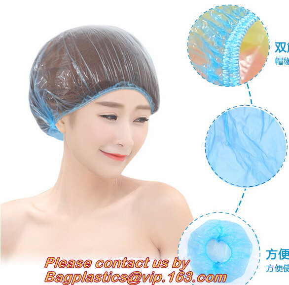 LDPE/HDPE customized plastic PE hotel disposable shower cap,eco biodegradable