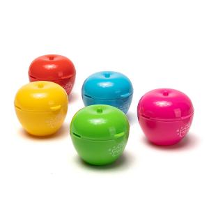 Double Hole Apple Pencil Sharpener PS Plastic Handheld