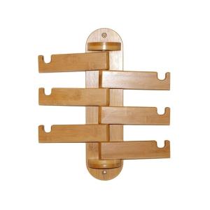 Quality Customized Clothing Towel Rack Bamboo Hanger With Hooks for sale