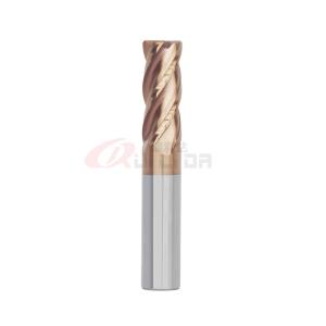 3/4" 5/8" Metric Corner Rounding End Mill 10mm 1mm HRC55 4 Flutes
