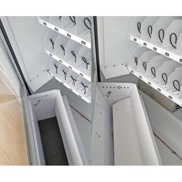 Big Touchscreen Combo Snack And Soda Advertisement Sprial Cash Payment English Language Vending Machine For Euro Market