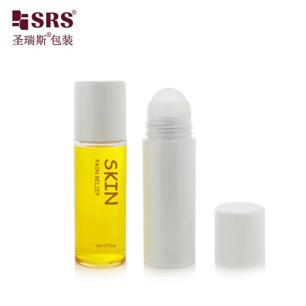 Plastic Ball Green Plastic Roll-On Bottle For Deodorant Gel Resistant Recyclable