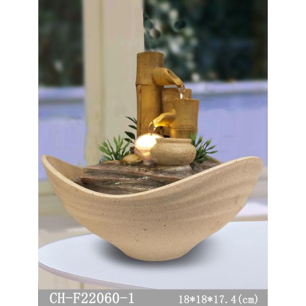 7 Inch Electric Bamboo Indoor Waterfall Fountain