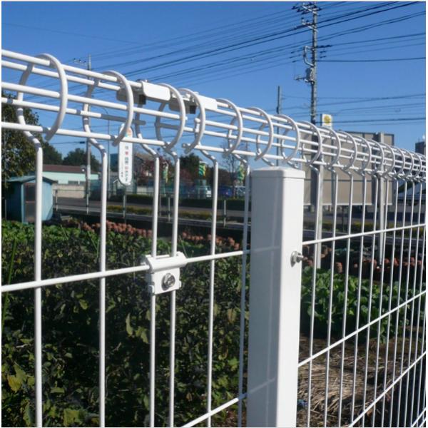 high-quality powder coated double loop wire mesh metal garden fence