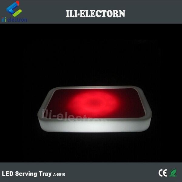 party club used wireless control color changing illuminated electric serving tray