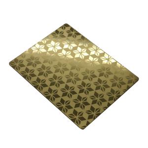 China 201 PVD Color Coating Stainless Steel Metal Cutting Sheet Etching Pattern 4x8 For Wall Panel Decor on sale